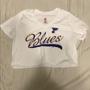 St. Louis Blues crop top